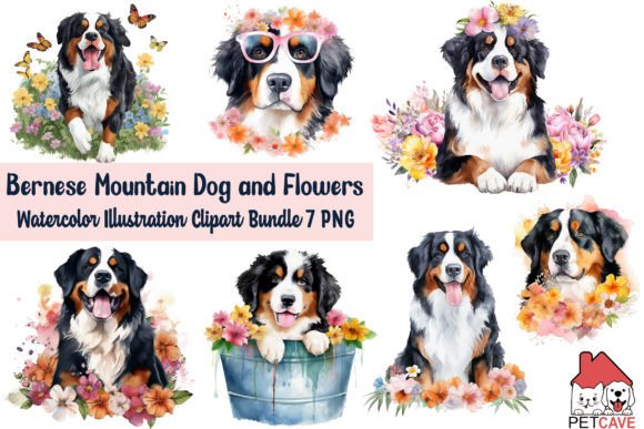 Bernese Mountain Dog Clipart Bundle Review for Real Embroidery Use
