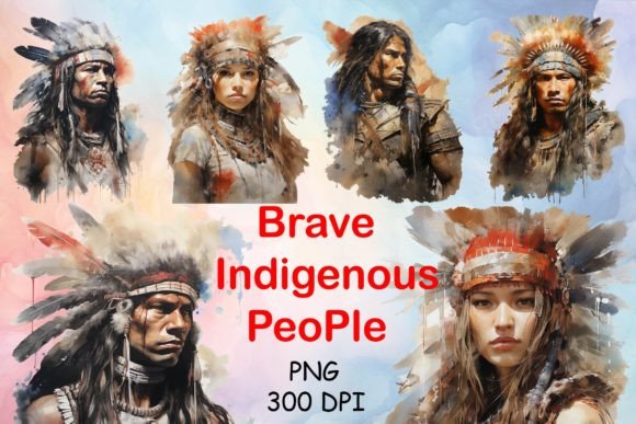 Brave Indigenous People Illustrations: A Bold Choice for Local Branding