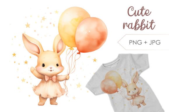 Cute Baby Bunny with Balloons PNG: A Brand Designer’s Review for Marketing Visuals