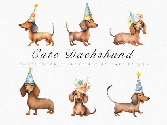 Cute Dachshund Clipart Bundle Birthday: A Visual Designer’s Take for Content Publishers