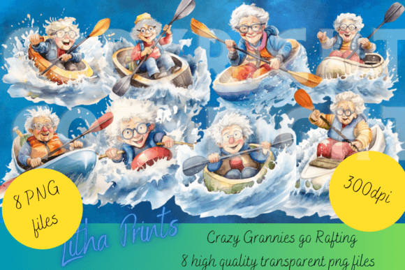 Grannies Go Rafting – A Lighthearted Embroidery Design for Fun Projects