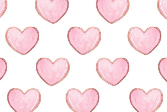 h1Pink Hearts Seamless Pattern for Illustrations & Digital Products/h1