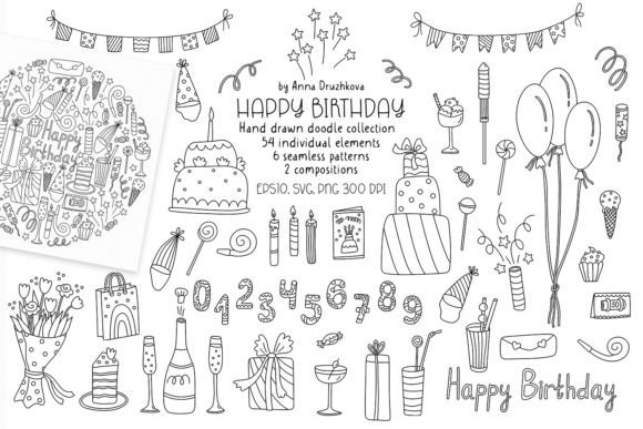 Happy Birthday Doodle Clipart: A Designer’s Review for Real Client Projects