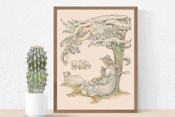 Hawthorn Bush Illustration for Modern Branding and Marketing
