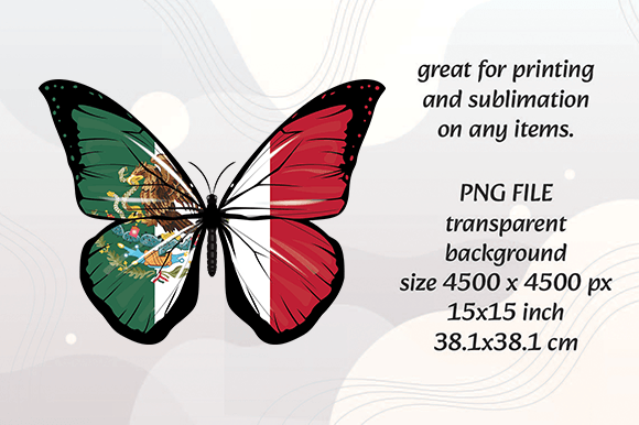 Mexico Butterfly PNG File for Crafters & Handmade Business Owners