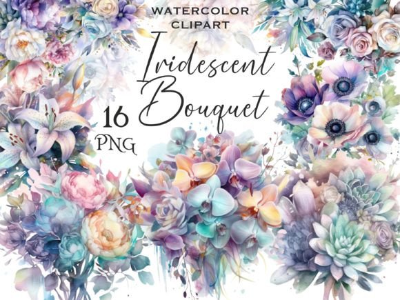 Pastel Iridescent Flower Bouquet Clipart: A Visual Designer’s Review for Bloggers & Publishers
