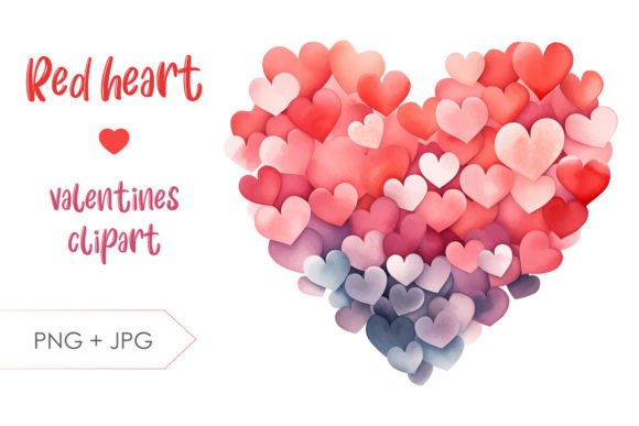 Valentines Heart PNG Clipart for Editorial & Web Design Projects