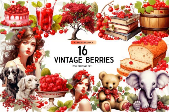 Vintage Red Berries Clipart for Crafters & Etsy Sellers: A Handmade Business Review