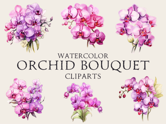 Watercolor Bouquet of Orchid Flower Review