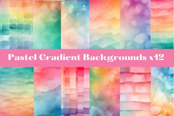 Watercolor Gradients, Pastel Colors X12 Review