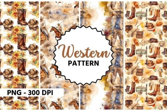 Watercolor Western Pattern: Editorial Design Review